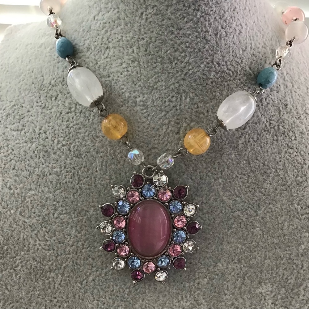 Elegant Multicolor Gemstone Necklace
